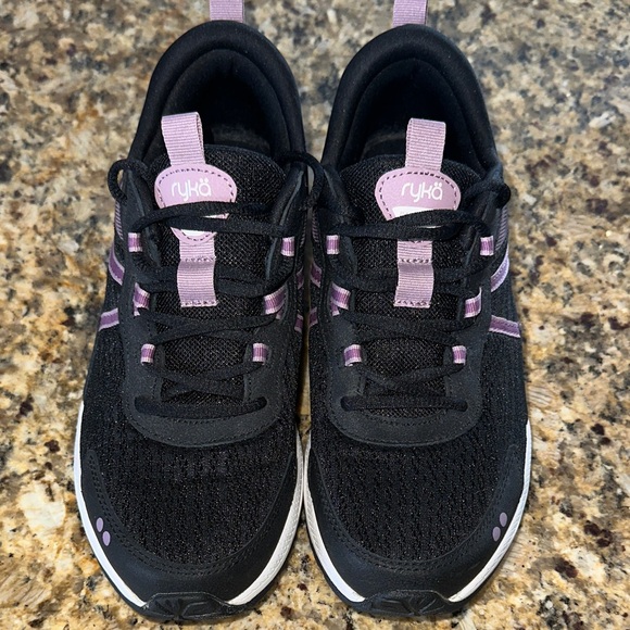 Ryka Women's Black and Lavender Athletic Shoes - Picture 3 of 7